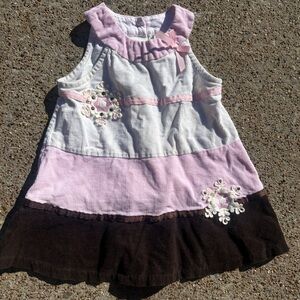 Y2K Pink and Brown Kids Dress